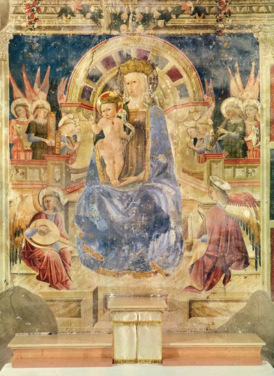 Virgin in Glory Between Angels and Saints by Matteo da Gualdo